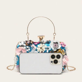 Bolsa Clutch de Flores Helena